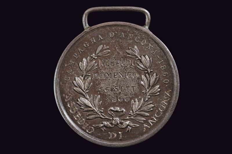 Medaglia d'argento al Valore Militare, Regno di Sardegna, 1860