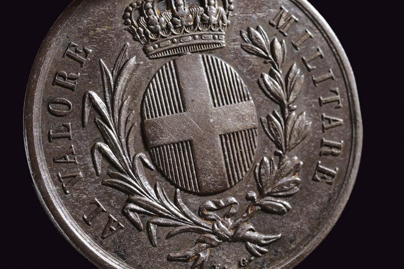Medaglia d'argento al Valore Militare, Regno di Sardegna, 1860
