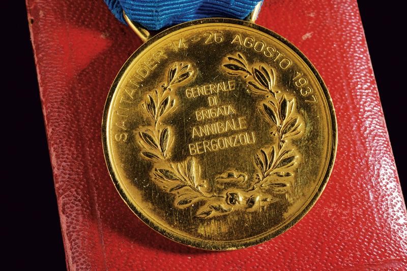 Generale di Brigata Annibale Bergonzoli, Medaglia Al Valore Militare in oro