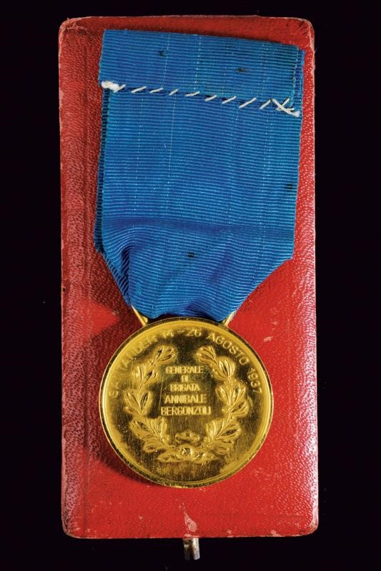 Generale di Brigata Annibale Bergonzoli, Medaglia Al Valore Militare in oro