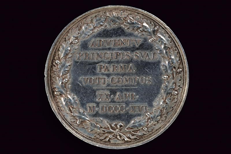 Medaglia di Maria Luigia d'Austria, Ducato di Parma e Piacenza, 1816, argento