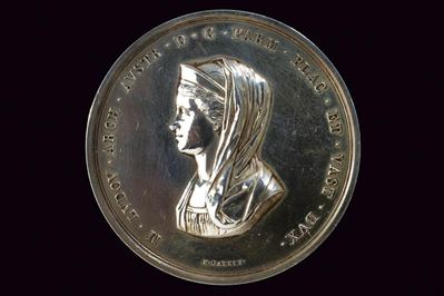 Medaglia di Maria Luigia d'Austria, Ducato di Parma e Piacenza, argento, 1838