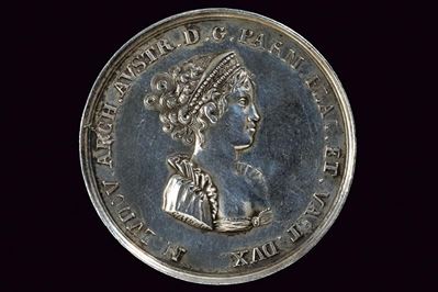 Medaglia di Maria Luigia d'Austria, Ducato di Parma e Piacenza, 1816, in argento