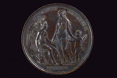 Medaglia Francesco IV D'este (1814-1846) in Bronzo