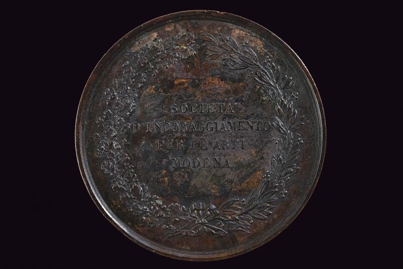 Medaglia Francesco IV D'este (1814-1846) in Bronzo