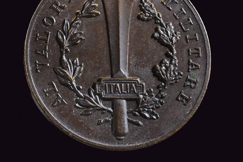 Medaglia al valore militare in bronzo, Repubblica Sociale Italiana, 1944