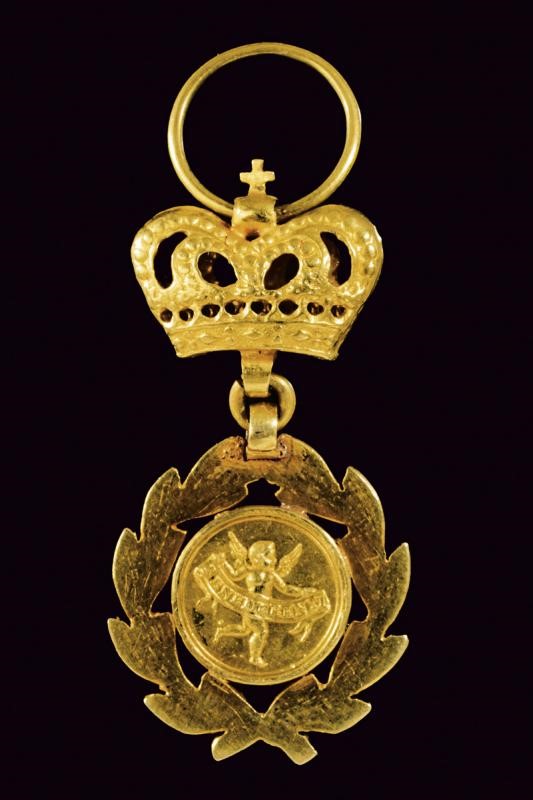Medaglia in miniatura in oro, Gregorio XVI (1840 circa), Stato Pontificio