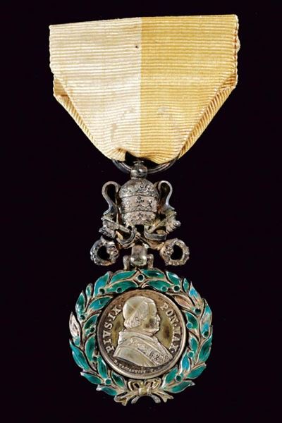 Medaglia Benemerenti per Merito civile, Stato Pontificio, Terzo quarto del XIX secolo