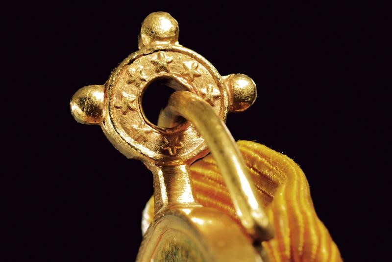 Medaglia Pio X, Benemerenti in oro, Stato Città del Vaticano, diametro 26.2 cm, 1900 circa