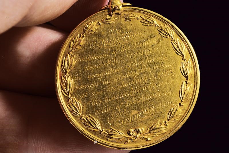 Medaglia d'oro conferita dal Presidente degli Stati Uniti d'America, 1913, diametro 3.56 cm