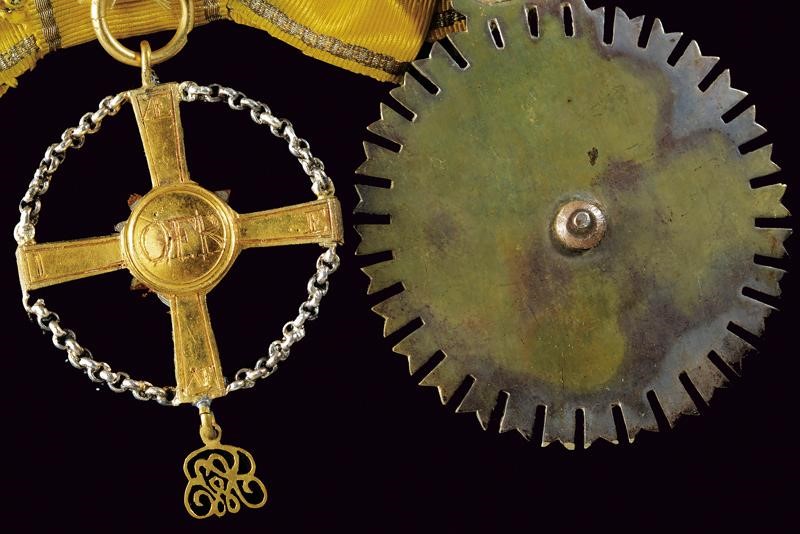 Decorazioni massoniche europee del XIX secolo, lotto di due pezzi
