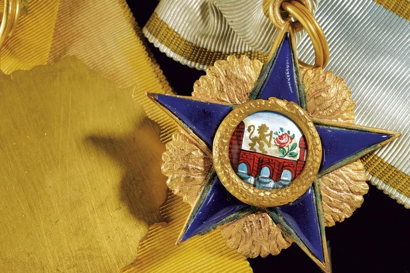 Decorazioni massoniche, metallo dorato e smaltato, Germania, Prima metà del XX Secolo
