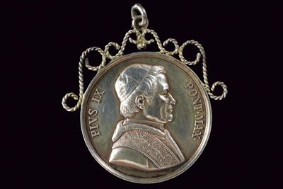 Medaglia di Pio IX Benemerenti, in argento, Stato Pontificio
