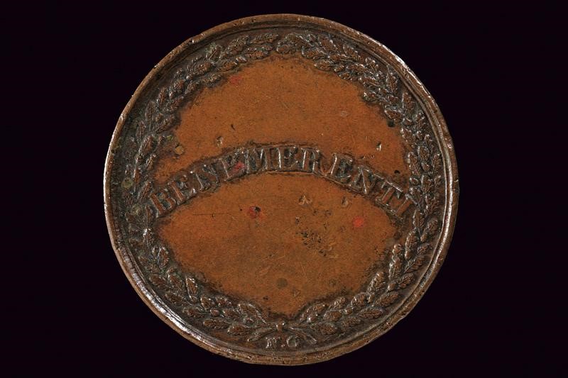 Medaglia di Leone XII (1825), Benemerenti in bronzo, Stato Pontificio
