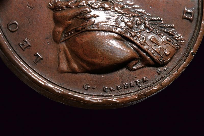 Medaglia di Leone XII (1825), Benemerenti in bronzo, Stato Pontificio