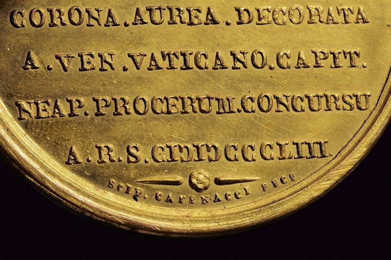 Scipione Catenacci, Medaglia commemorativa di Pio IX (1846-1878), bronzo dorato, 1853
