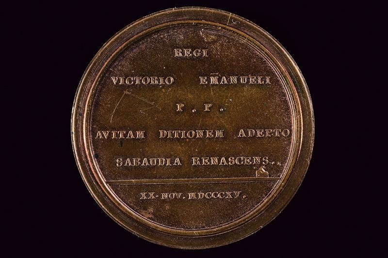 Regno di Sardegna, Medaglia unione della Savoia al Regno di Vittorio Emanuele I (1815)