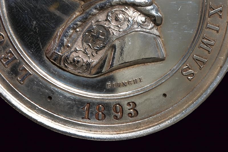 Medaglia Leone XIII, Benemerenti, argento, 1893