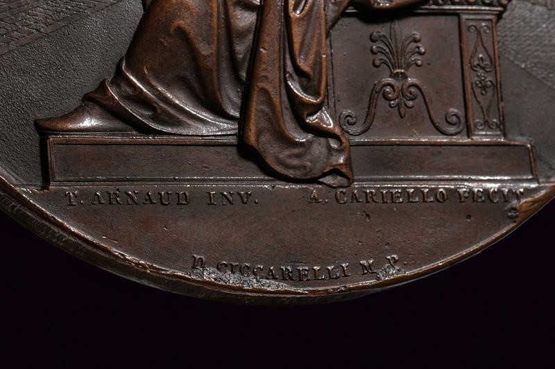 Medaglia Pio IX (1846-1878), in bronzo, Stato Pontificio, 1849