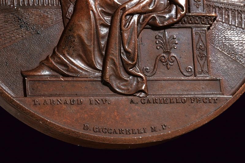 Pio IX, Medaglia commemorativa in bronzo, 1849