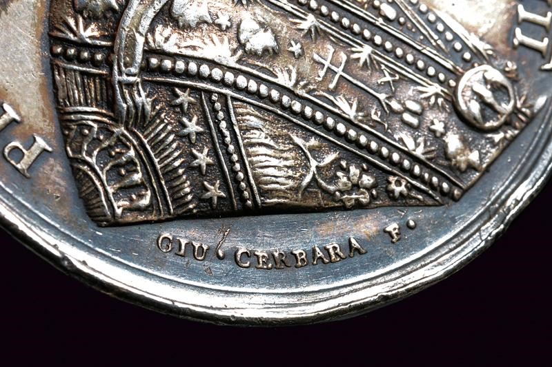 Pio VII, Medaglia Benemerenti in argento, Stato Pontificio, 1822