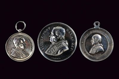 Medaglie in argento del Stato Pontificio, fine XIX secolo - inizio XX secolo