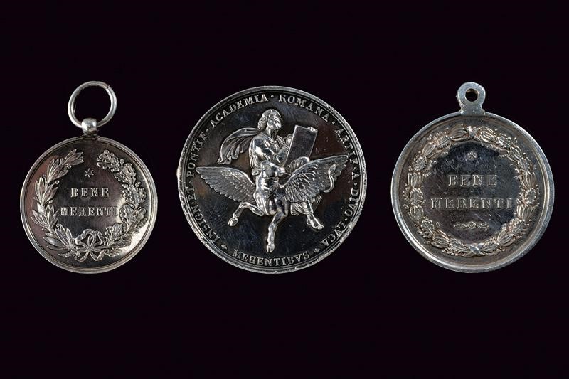 Medaglie in argento del Stato Pontificio, fine XIX secolo - inizio XX secolo