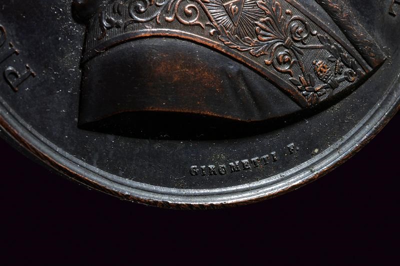 Medaglie di Pio IX in bronzo, Stato Pontificio, Seconda metà del XIX Secolo