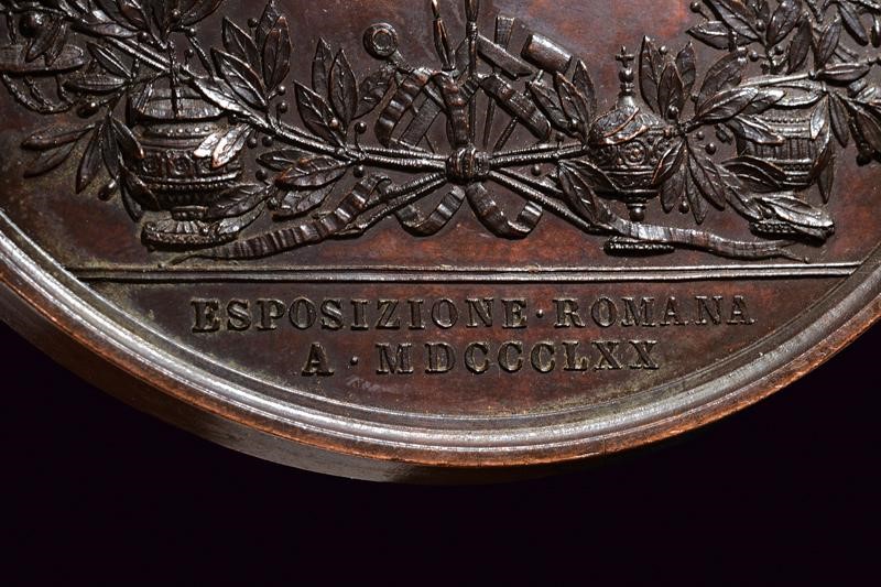 Medaglie di Pio IX in bronzo, Stato Pontificio, Seconda metà del XIX Secolo