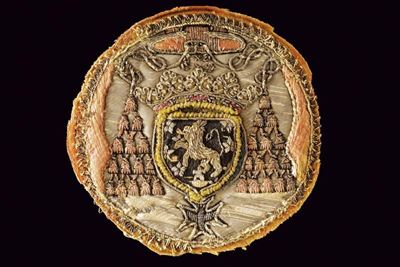 Stemma cardinalizio ricamato, XVIII/XIX secolo, Europe