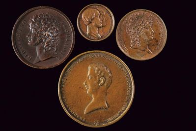 Quattro medaglie italiane, Prima metà del XIX Secolo