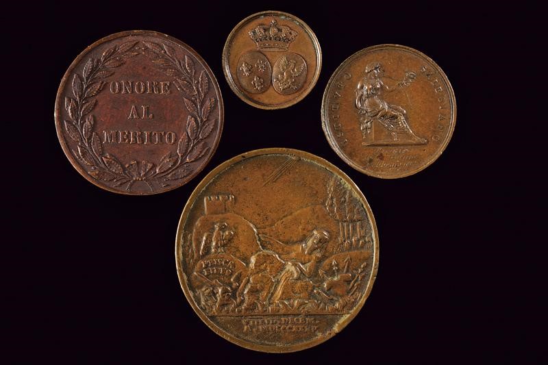 Quattro medaglie italiane, Prima metà del XIX Secolo
