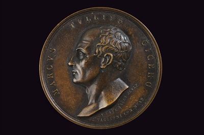 Vincenzo Catenacci, Medaglia commemorativa di Marco Tullio Cicerone in bronzo
