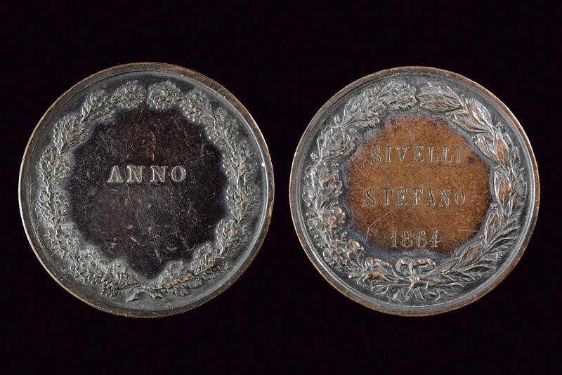 Medaglie in bronzo, seconda metà del XIX secolo, Italia