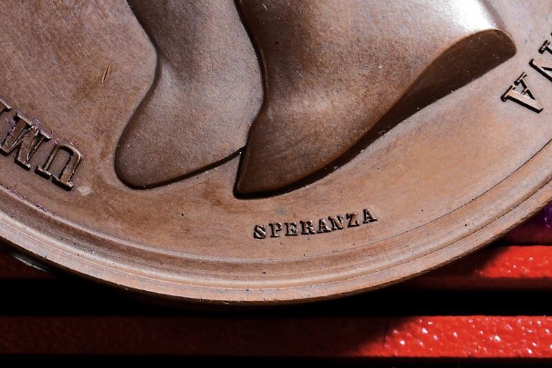 Due medaglie commemorative italiane in bronzo, ultimo quarto del XIX secolo