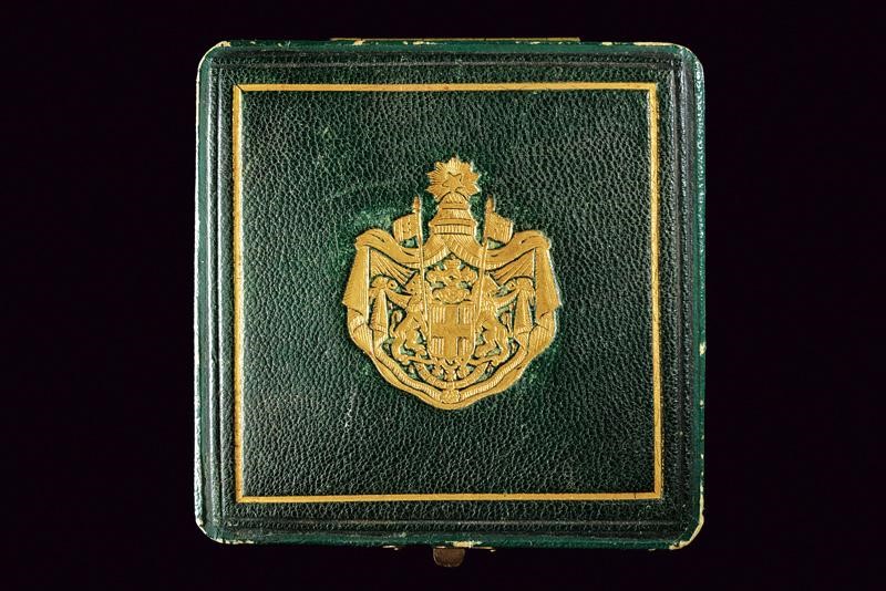 Amedeo di Savoia, Medaglia commemorativa per la morte di Amedeo I di Spagna, bronzo, diametro 5.7...
