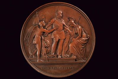 Vittorio Emanuele II, Medaglia in bronzo del Regno d'Italia (1868)
