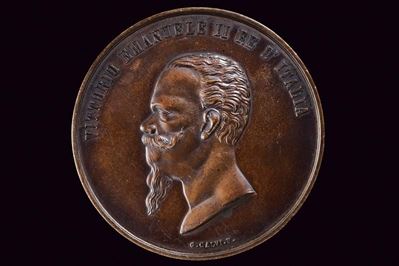 Vittorio Emanuele II, Medaglia in bronzo per l'Ordine della Corona d'Italia (1868)