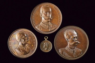 Amedeo I di Spagna, Medaglie commemorative in bronzo (1890)