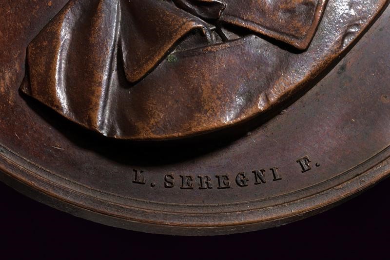 Medaglia di Garibaldi per Nelaton e Zanetti, bronzo, Regno d'Italia, 1862