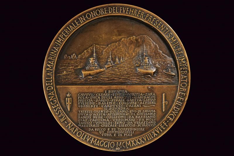Regno d'Italia, Medaglia per la rassegna della Marina Imperiale in occasione della visita di Hitl...