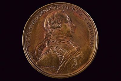 Vittorio Amedeo III, Medaglia commemorativa per le nozze di Carlo Emanuele e Maria Clotilde, Regn...