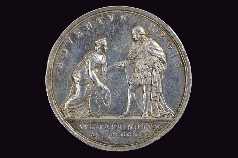 Regno di Sardegna, Medaglia del ritorno del re a Torino, Vittorio Emanuele I (1814)