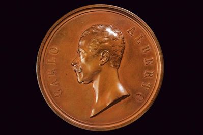 Carlo Alberto, Medaglia lega doganale (Regno di Sardegna, 1847)