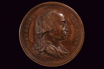 Medaglia commemorativa di Vittorio Emanuele I (1814), bronzo, Regno di Sardegna