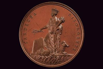Carlo Alberto, Medaglia per l'abolizione della feudalità in Sardegna, Regno di Sardegna, 1831
