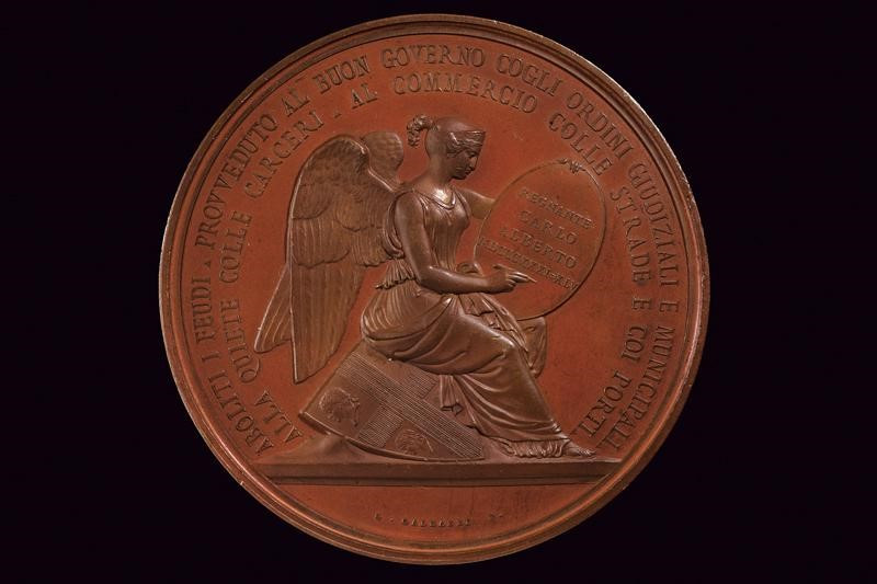 Carlo Alberto, Medaglia per l'abolizione della feudalità in Sardegna, Regno di Sardegna, 1831