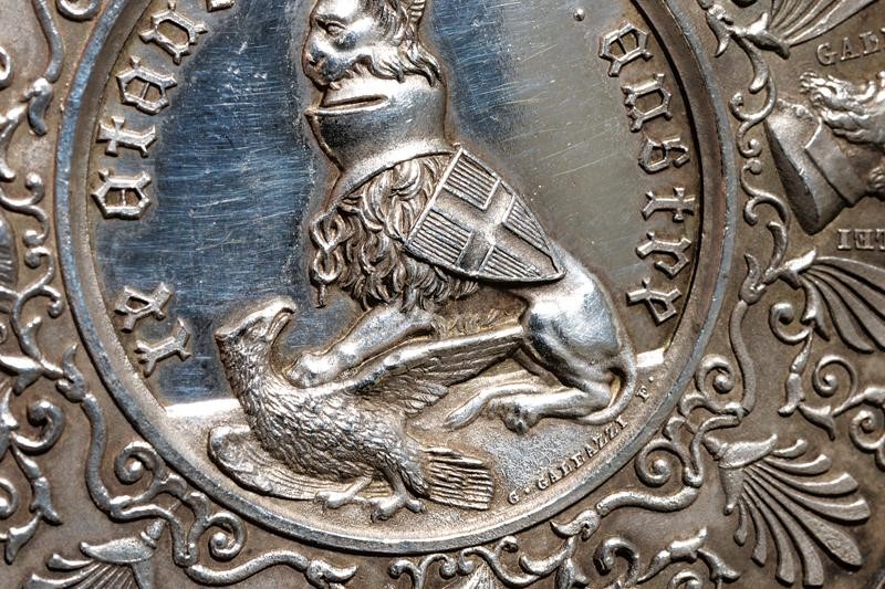 Carlo Alberto, Medaglia commemorativa regno di Sardegna 'Je atans mon astre', 1846