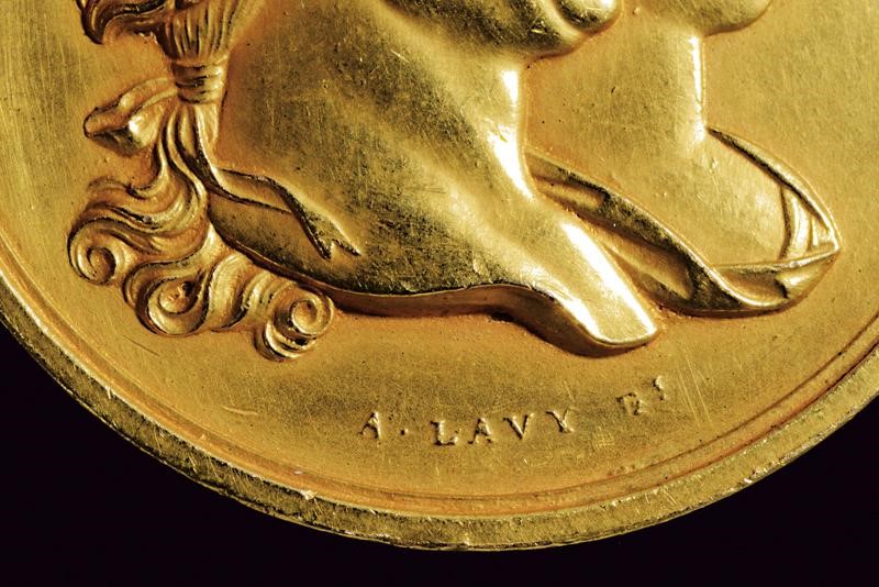 Regno di Sardegna, Medaglia in oro commemorativa del matrimonio tra Maria Teresa di Savoia e Carl...
