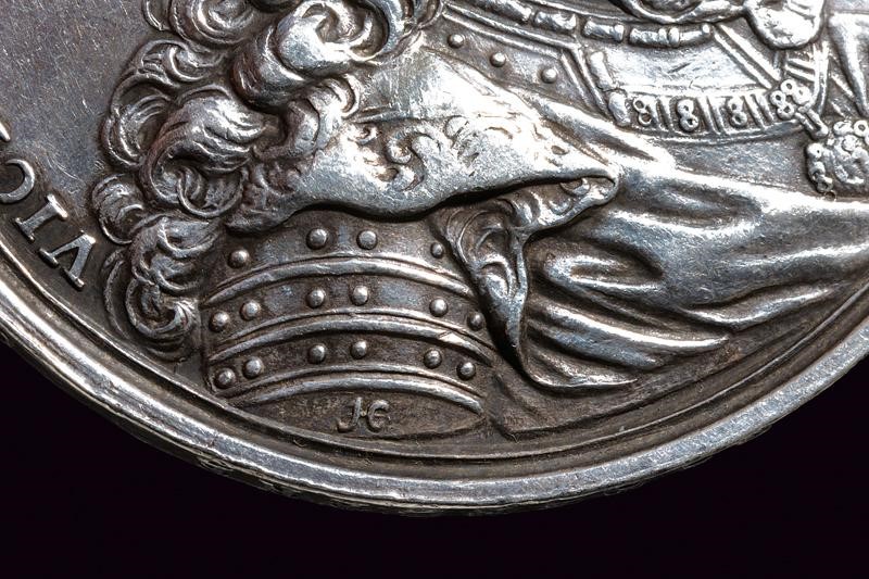 Medaglia commemorativa per la fine dell'assedio di Torino 1706, Vittorio Amedeo II